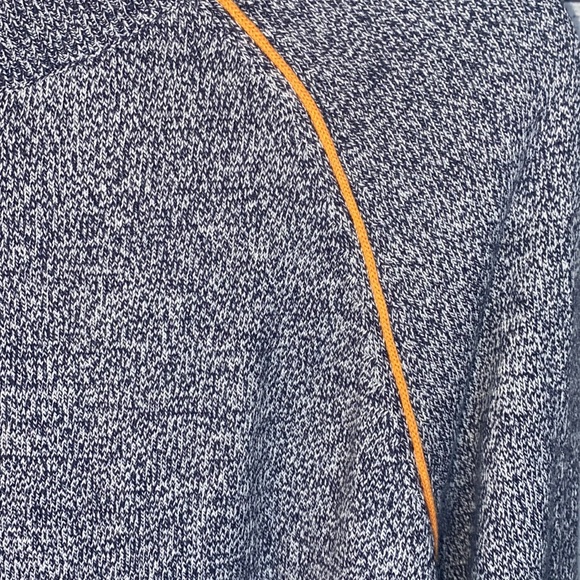 The Outfitters by Land’s End heathered grey sweater with button detail on side - Picture 5 of 11